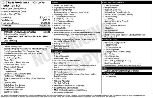 2017 RAM ProMaster City Tradesman