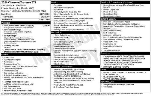 2026 Chevrolet Traverse AWD Z71