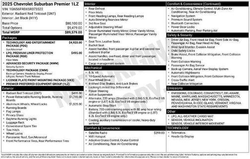 2025 Chevrolet Suburban Premier