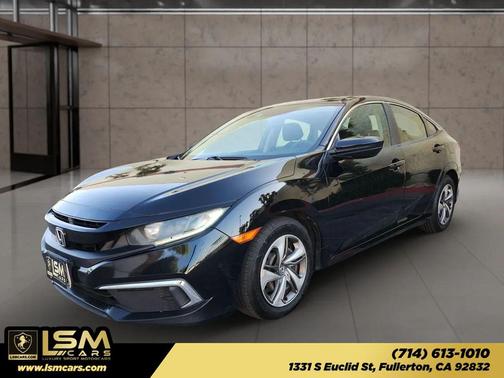Crystal Black Pearl 2019 Honda Civic LX