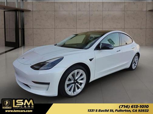 Pearl White Multi-Coat 2021 Tesla Model 3 Long Range
