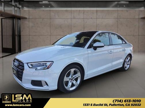 White 2017 Audi A3 Premium