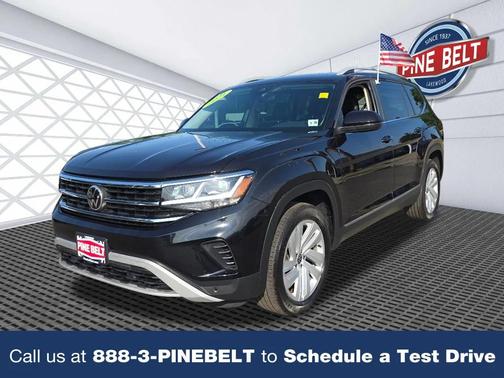 Deep Black Pearl 2021 Volkswagen Atlas 3.6L SEL