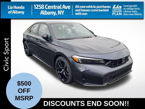 Meteorite Gray Metallic 2026 Honda Civic Sport