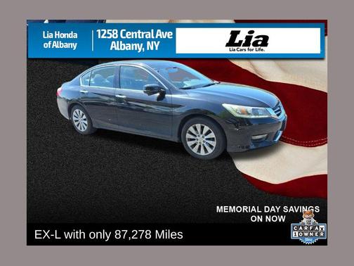 Crystal Black Pearl 2015 Honda Accord EX-L