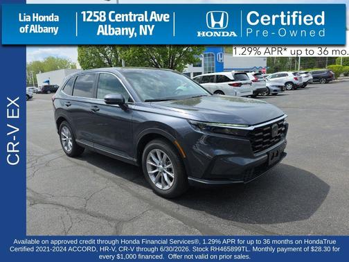 Meteorite Gray Metallic 2024 Honda CR-V EX AWD