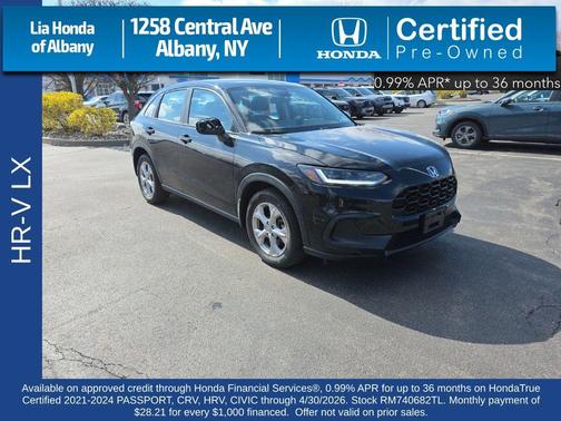 Crystal Black Pearl 2024 Honda HR-V LX