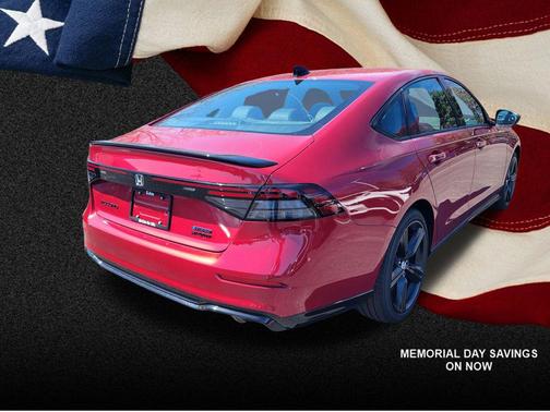 Radiant Red Metallic 2026 Honda Accord Hybrid Sport-L