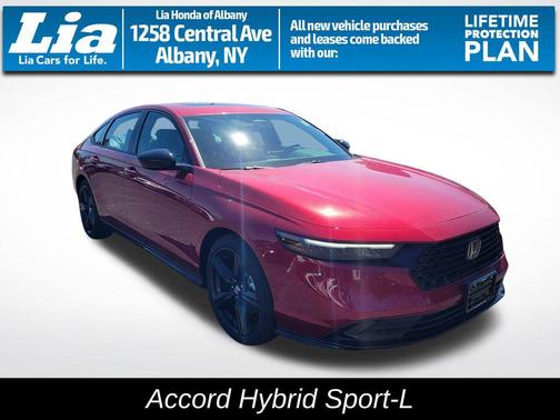 Radiant Red Metallic 2026 Honda Accord Hybrid Sport-L