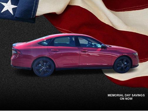 Radiant Red Metallic 2026 Honda Accord Hybrid Sport-L