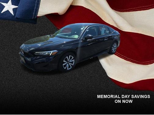 Crystal Black Pearl 2025 Honda Civic LX