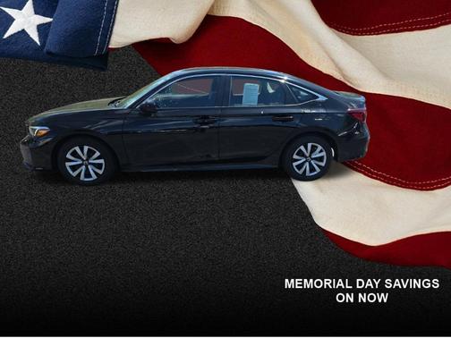 Crystal Black Pearl 2025 Honda Civic LX