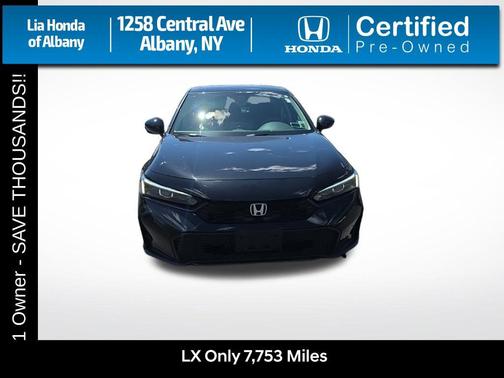 Crystal Black Pearl 2025 Honda Civic LX
