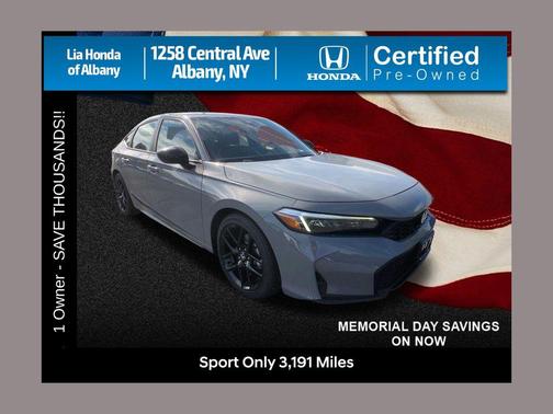 Urban Gray Pearl 2025 Honda Civic Sport