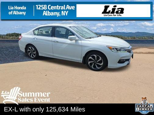 White Orchid Pearl 2017 Honda Accord EX-L
