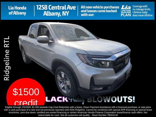 2026 Honda Ridgeline RTL