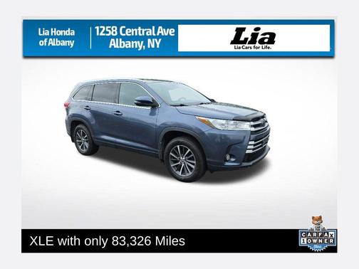 Shoreline Blue Pearl 2018 Toyota Highlander XLE