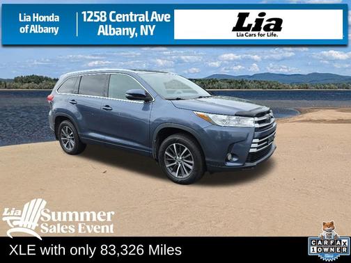 Shoreline Blue Pearl 2018 Toyota Highlander XLE