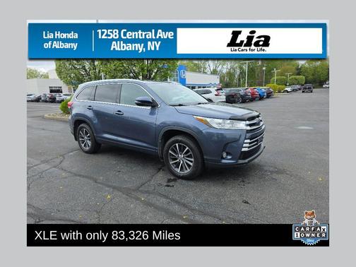 Shoreline Blue Pearl 2018 Toyota Highlander XLE