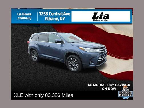 Shoreline Blue Pearl 2018 Toyota Highlander XLE