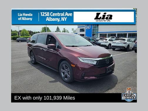 Deep Scarlet Pearl 2021 Honda Odyssey EX