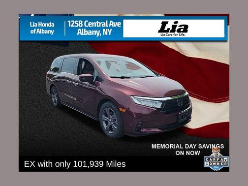 Deep Scarlet Pearl 2021 Honda Odyssey EX