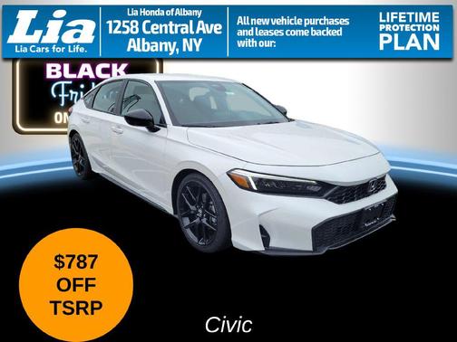 Platinum White Pearl 2026 Honda Civic Sport