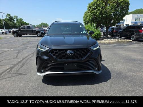 Midnight Black Metallic 2023 Toyota Highlander XSE