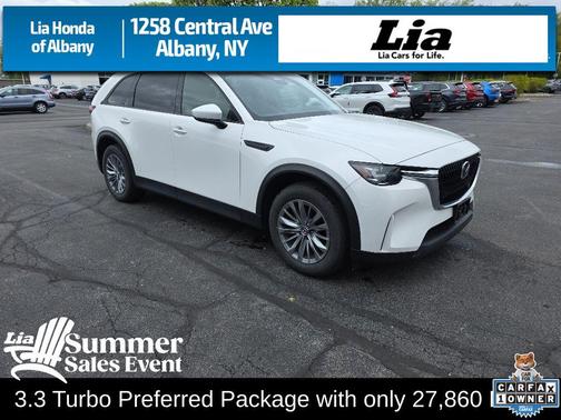 Rhodium White Premium 2024 Mazda CX-90 3.3 Turbo Preferred