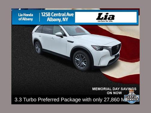 Rhodium White Premium 2024 Mazda CX-90 3.3 Turbo Preferred