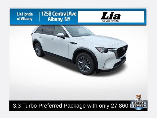 Rhodium White Premium 2024 Mazda CX-90 3.3 Turbo Preferred