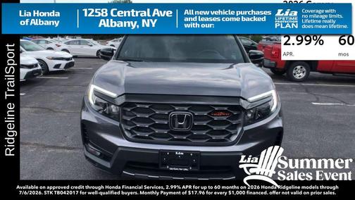 Modern Steel Metallic 2026 Honda Ridgeline TrailSport