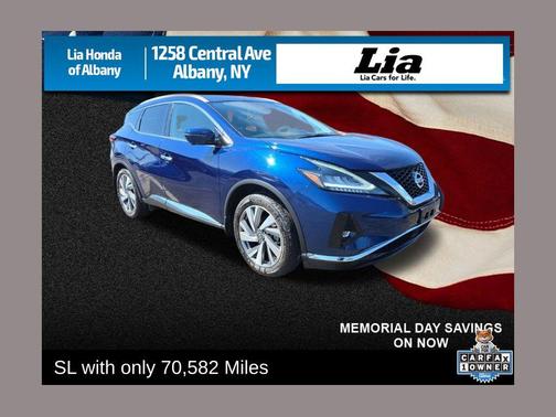 Deep Blue Pearl 2020 Nissan Murano SL Intelligent AWD