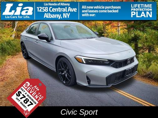 Solar Silver Metallic 2026 Honda Civic Sport