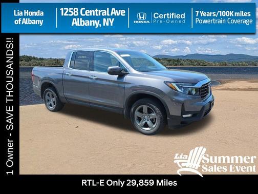 Modern Steel Metallic 2023 Honda Ridgeline RTL-E