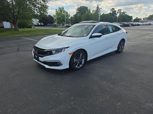 Platinum White Pearl 2020 Honda Civic EX-L