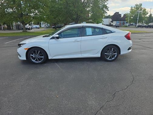 Platinum White Pearl 2020 Honda Civic EX-L