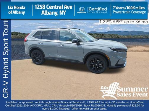 Urban Gray Pearl 2024 Honda CR-V Hybrid Sport Touring AWD