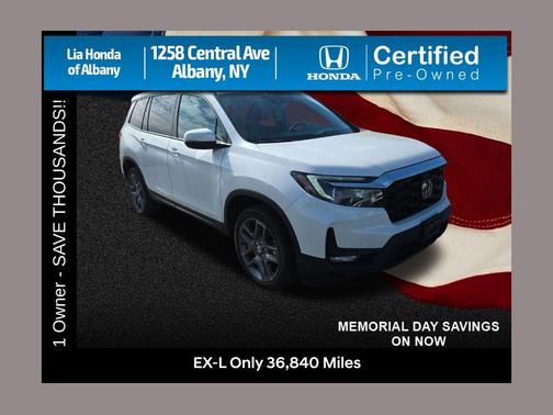 Platinum White Pearl 2023 Honda Passport AWD EX-L