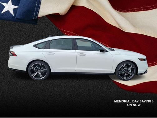 Platinum White Pearl 2026 Honda Accord Hybrid Sport