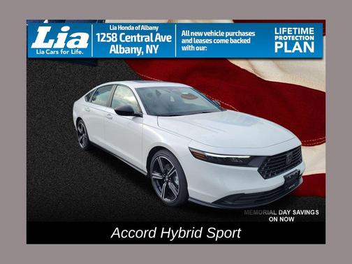 Platinum White Pearl 2026 Honda Accord Hybrid Sport