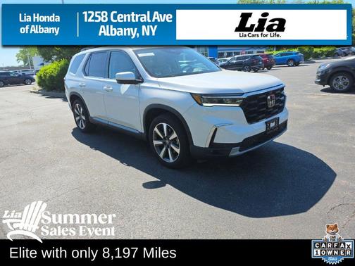 Platinum White Pearl 2025 Honda Pilot Elite