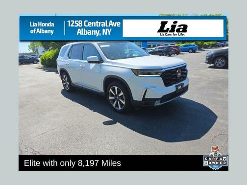 Platinum White Pearl 2025 Honda Pilot Elite