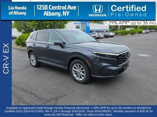 Canyon River Blue Metallic 2024 Honda CR-V EX AWD