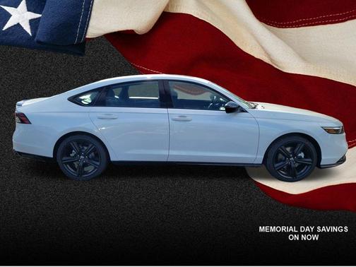 Platinum White Pearl 2026 Honda Accord Hybrid Sport-L