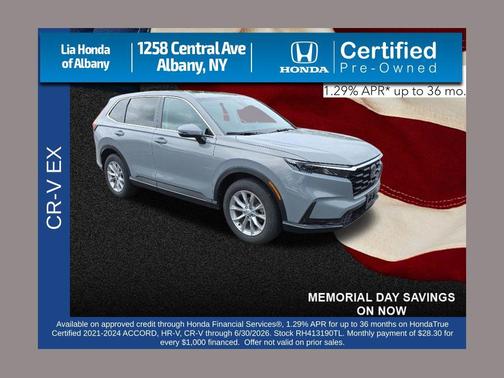 Urban Gray Pearl 2024 Honda CR-V EX AWD