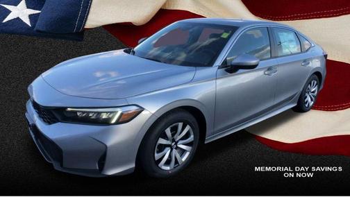 Solar Silver Metallic 2026 Honda Civic LX