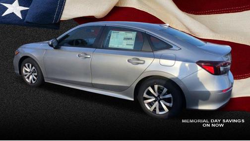 Solar Silver Metallic 2026 Honda Civic LX
