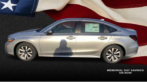 Solar Silver Metallic 2026 Honda Civic LX