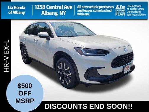 Platinum White Pearl 2026 Honda HR-V EX-L